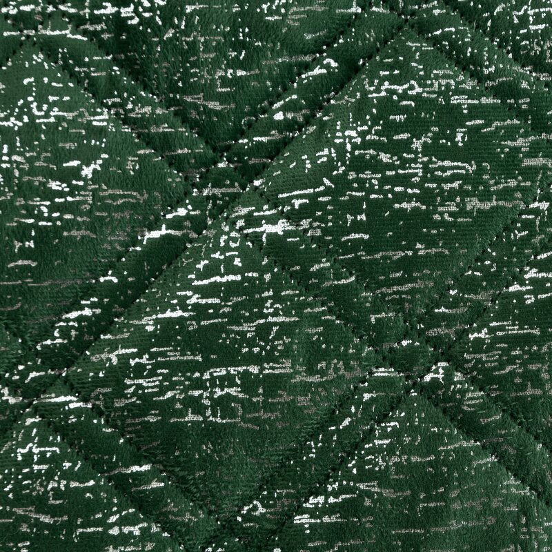 Narzuta welurowa D91 Luiz zielona 170 x 210 cm – wprowadza blask
