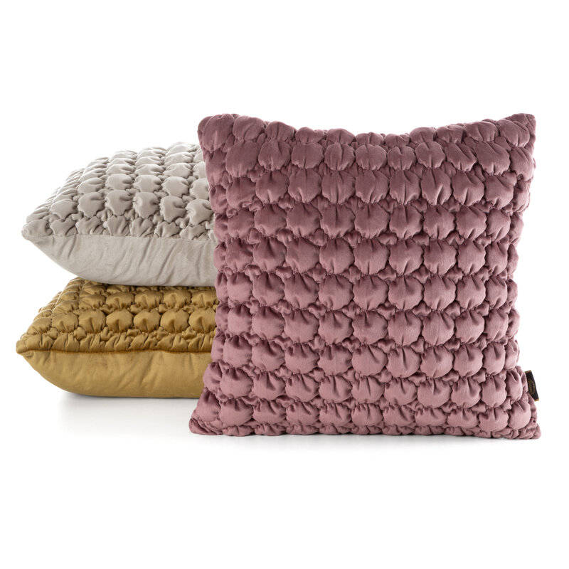 Poszewka Velvet pudrowy róż 45 x 45 cm – doda przytulności