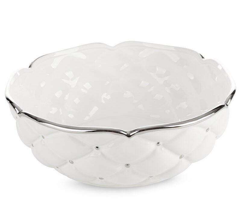 Misa dekoracyjna Adore biała o 30 x 11 cm – idealna na owoce
