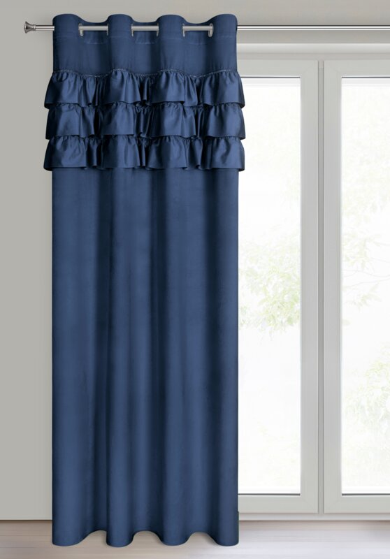 Zasłona gotowa Sami granatowa 140 x 250 cm – zaciemnia pomieszczenie