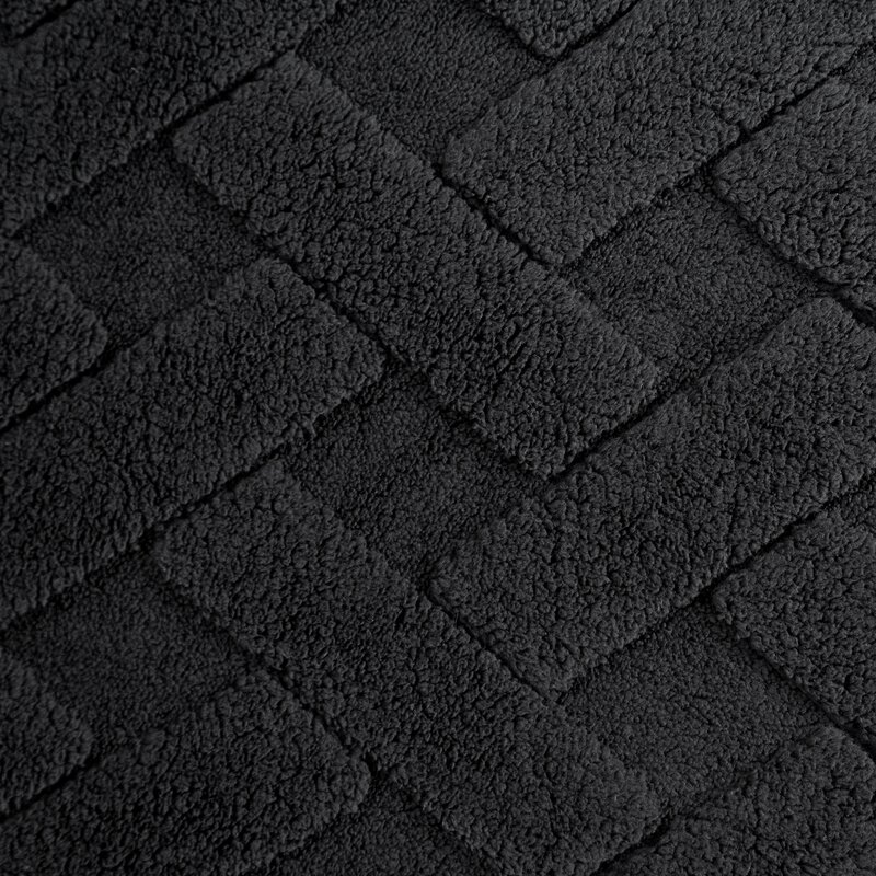 Koc z mikroflano D91 Caro czarny 170 X 210 cm – miękki i ciepły