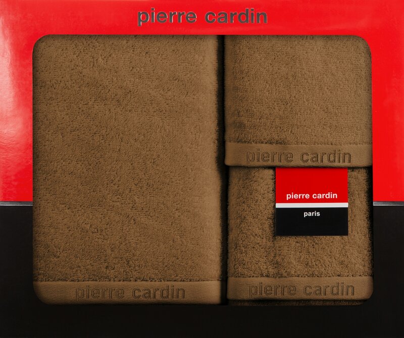 Komplet ręczników Pierre Cardin miodowy 40 x 34 x 9 cm – miękki i chłonny