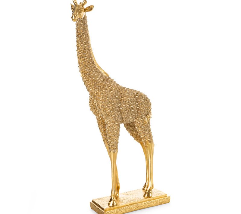Figurka ceramiczna Senti złota 20 x 9 x 41 cm – doda blasku wnętrzu