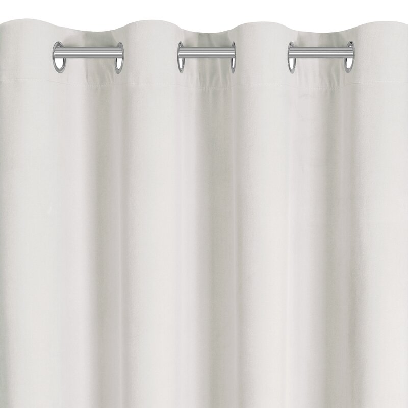 Zasłona gotowa kremowa 140 x 250 cm – zaciemniająca sypialnię