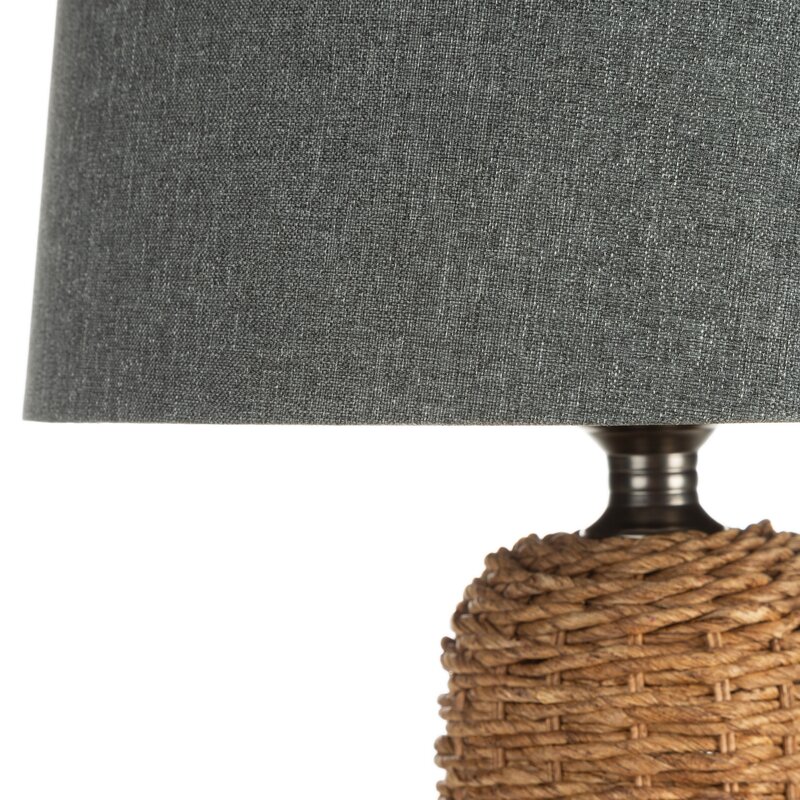 Lampa stojąca Arlo szara O 32 x 71 cm – tworzy przytulny klimat