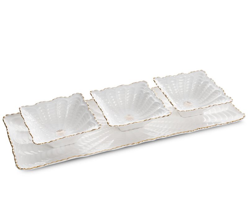 Patera ceramiczna GAIA kremowa 42 X 16 X 2 CM – do serwowania i ozdoby