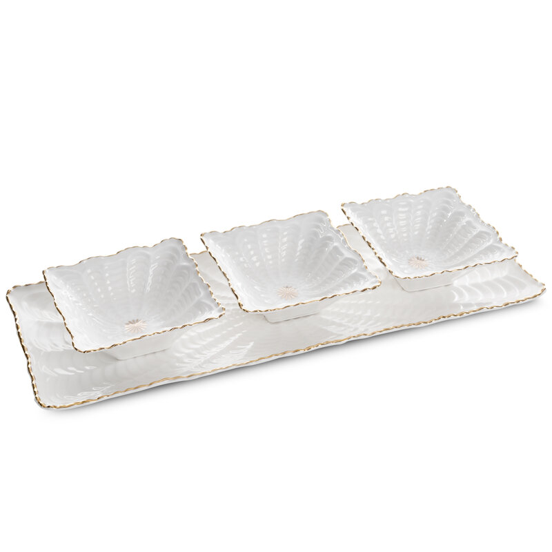 Patera ceramiczna GAIA kremowa 42 X 16 X 2 CM – do serwowania i ozdoby