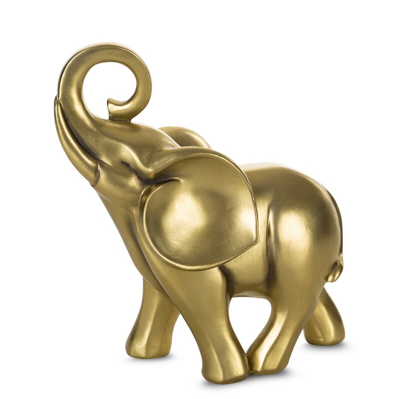 Figurka ceramiczna Jesi złota 21 X 9 X 23 cm – do salonu i gabinetu