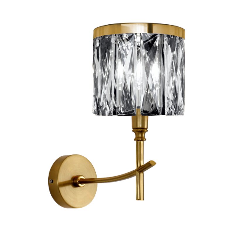Lampa Kinkiet transparentna 25 x 13 x 30 cm – subtelny blask w domu