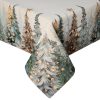 Obrus świąteczny naturalny 140x180 cm – odporny na plamy