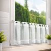 Firana gotowa Suzan biała 150 x 40 cm – rozświetla wnętrze