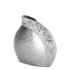 Wazon ceramiczny RISO kremowy 14 x 9 x 35 cm – na susze i kwiaty