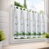 Zasłona świąteczna Boże Narodzenie biała 60x150 cm – gotowa do zawieszenia
