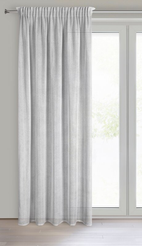 Zasłona gotowa Aleksa srebrna 140 x 270 cm – rozświetla wnętrze