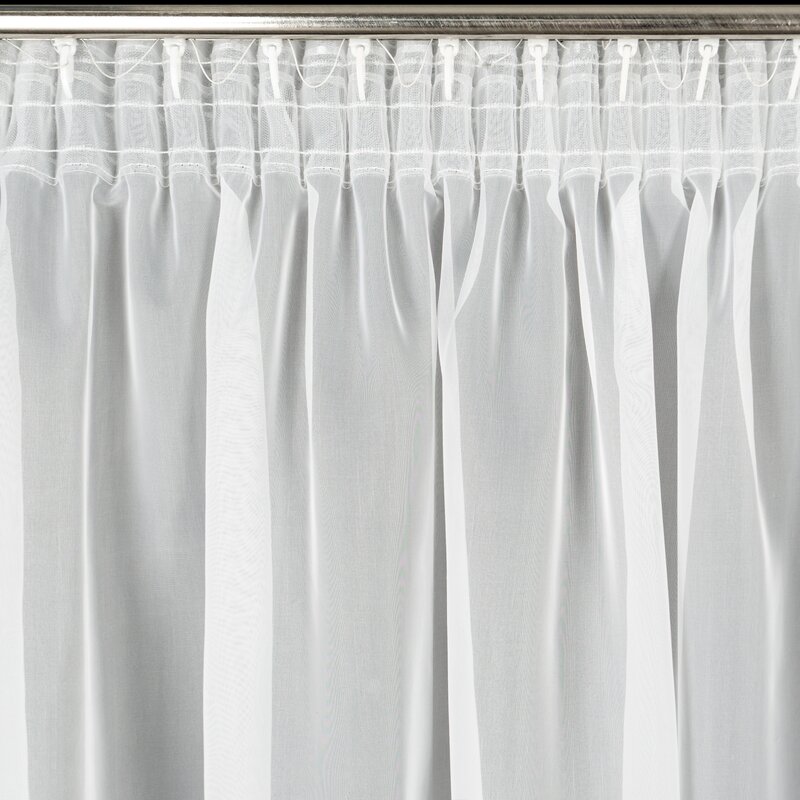 Firana gotowa biała 200 x 270 cm – rozprasza światło