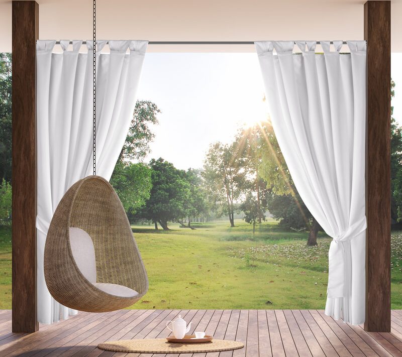 Zasłona gotowa Garden2 biała 155 x 220 cm – chroni przed słońcem