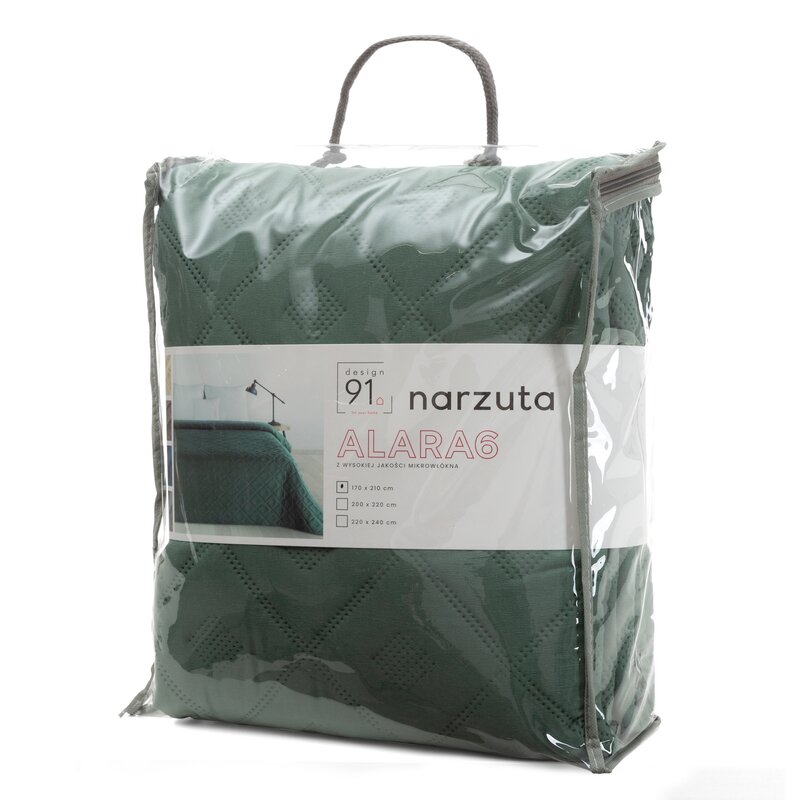 Narzuta Alara6 zielona 170 x 210 cm – odmieni wygląd łóżka