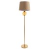Lampa podłogowa Leona ciemnobrązowa O 36 x 165 cm – stworzy nastrój