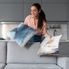 Poszewka velvet biała 45 x 45 cm – wprowadza przytulność