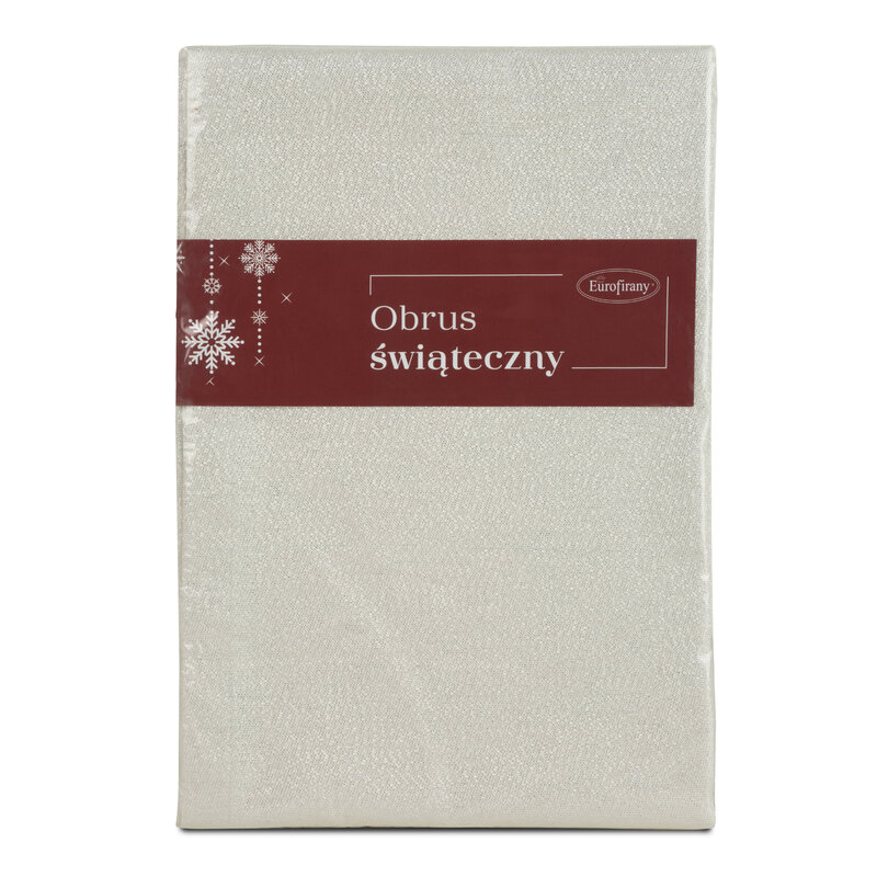 Obrus błyszczący naturalny 85 x 85 cm – doda elegancji
