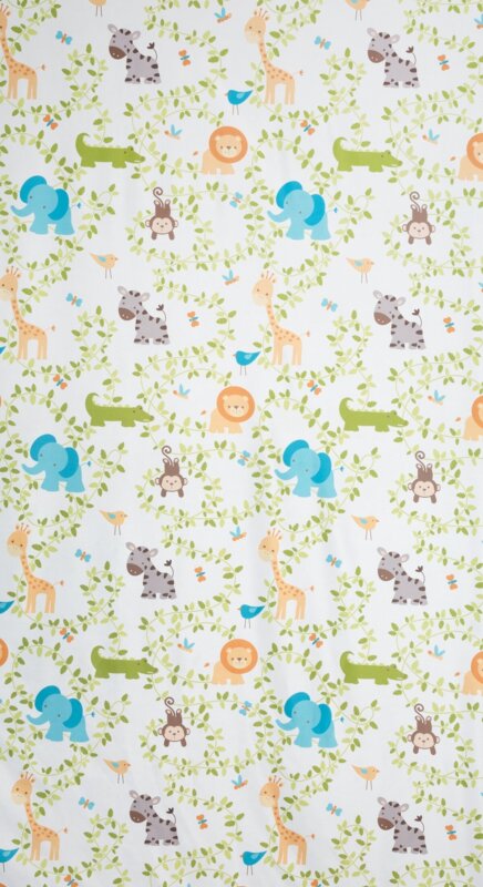 ZASŁONA GOTOWA JUNGLE 140 X 250 CM BIAŁY