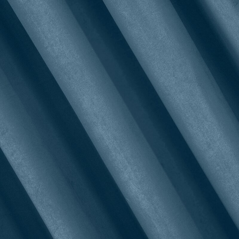 Zasłona gotowa Pierre Cardin niebieska 140 x 270 cm – zaciemniająca welwet