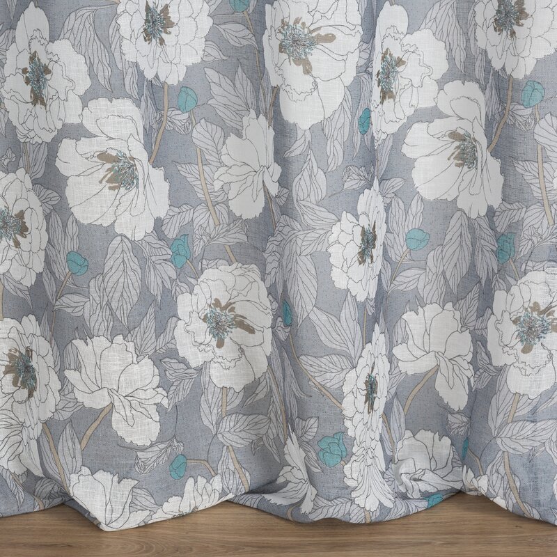 Zasłona gotowa Fabia popielata 140 x 250 cm – zaciemnia pomieszczenie
