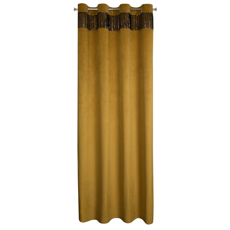 Zasłona gotowa Jasper złota 140 X 250 cm – welwetowa z cekinami