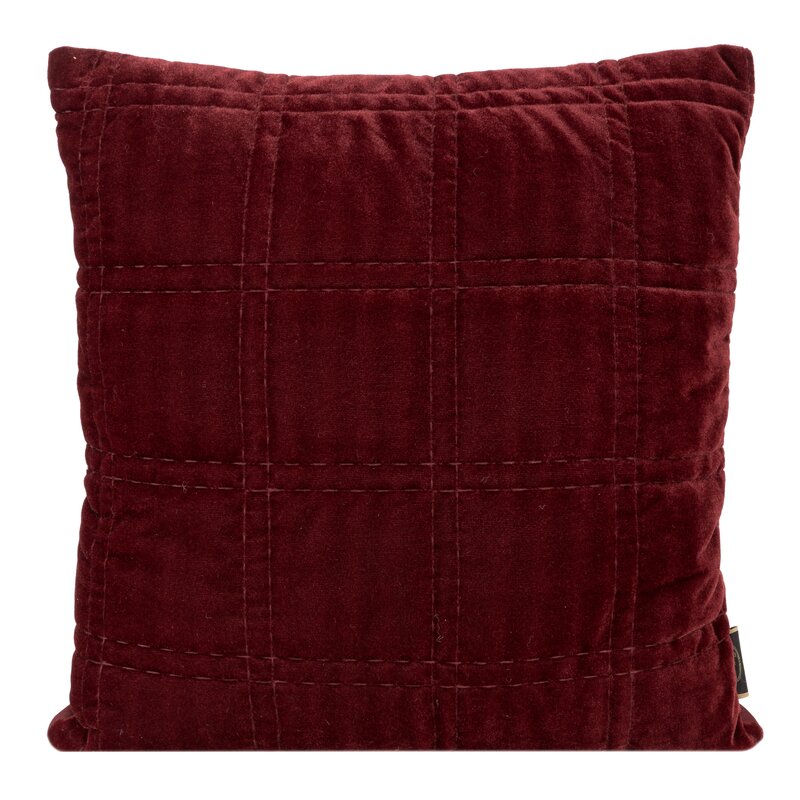 Poszewka welwetowa Kristin 2 bordowa 45 X 45 cm – miękka i przytulna