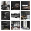 Zasłona gotowa Pierre Cardin Margo czarna 140 X 250 cm – z aksamitnego welwetu