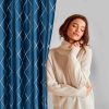 Zasłona dekoracyjna Pierre Cardin Margo granatowa 140 X 250 cm – aksamitna w dotyku