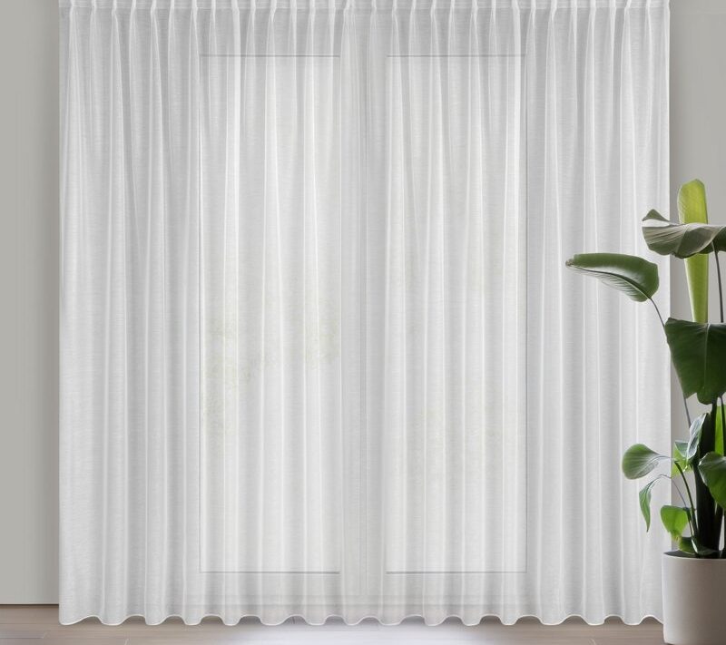 Firana gotowa Belissa biała 400 X 300 CM – rozświetla wnętrze