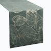 Obrus błyszczący ciemnomiętowy 35 x 140 cm – doda blasku spotkaniom
