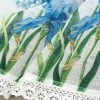 Firana gotowa z kwiatami biała 150 x 60 cm – doda uroku kuchni