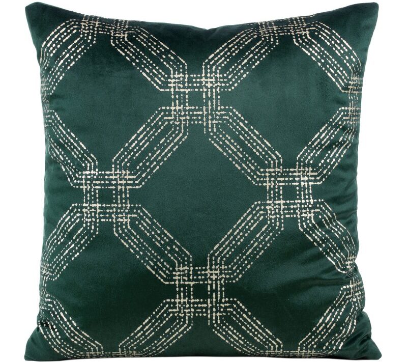 Poszewka Blink ciemnozielona 45 x 45 cm – doda charakteru wnętrzu