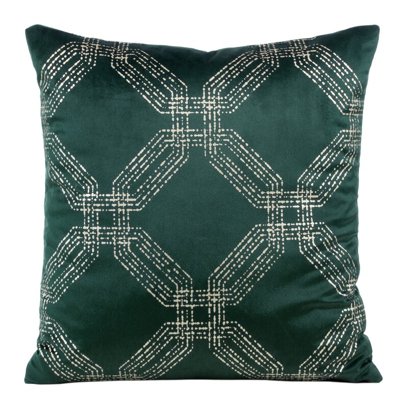 Poszewka Blink ciemnozielona 45 x 45 cm – doda charakteru wnętrzu
