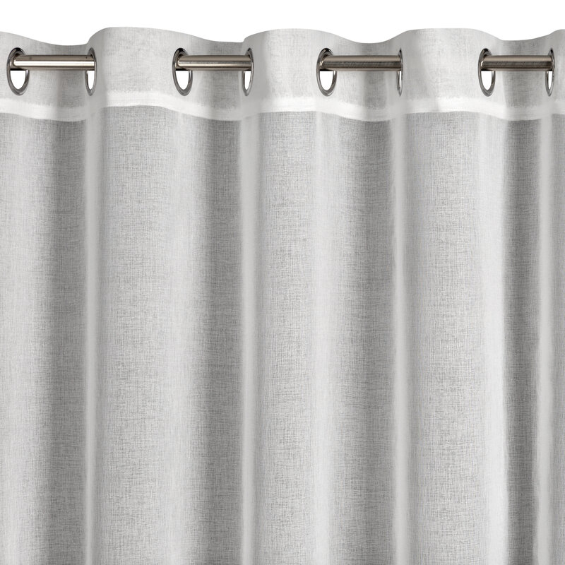 Firana gotowa Molly biała 350 X 150 cm – delikatnie filtruje światło