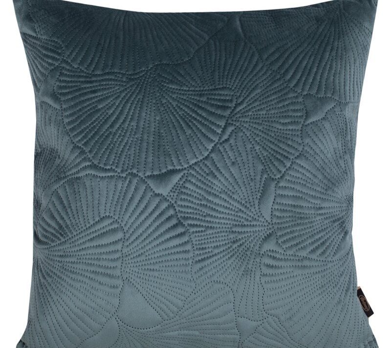 Poszewka velvet ciemnomiętowa 45 x 45 cm – wprowadza spokój
