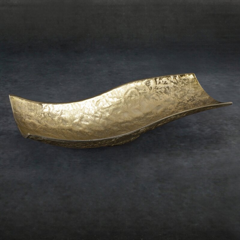 Misa metalowa Pedro2 złota 39 x 16 x 9 cm – doda blasku wnętrzu