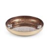 Patera szklana Suzi złota fi 21 x 4 cm – idealna na przekąski
