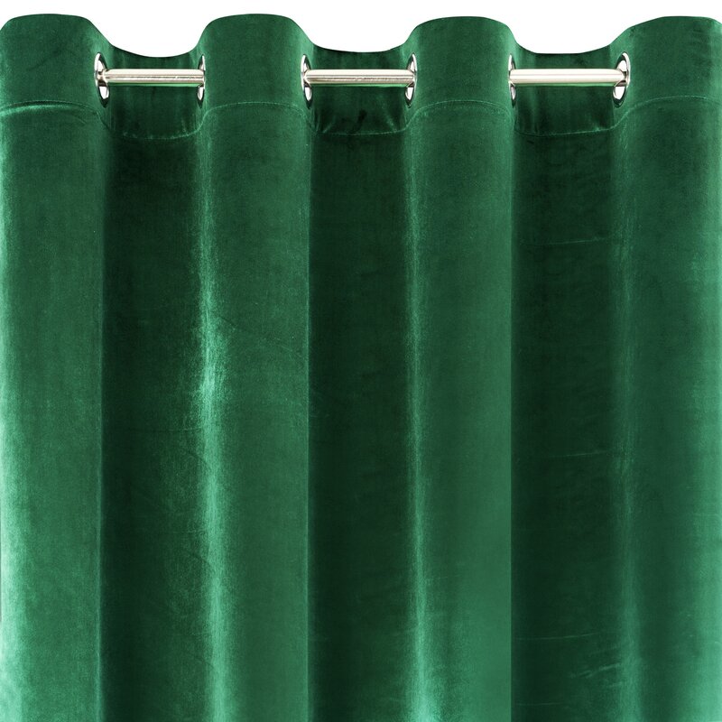 Zasłona gotowa Samanta zielona 140 x 250 cm – zaciemnia pomieszczenie