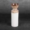 Wazon ceramiczny Erina biały fi 13 x 35 cm – na suszone kompozycje