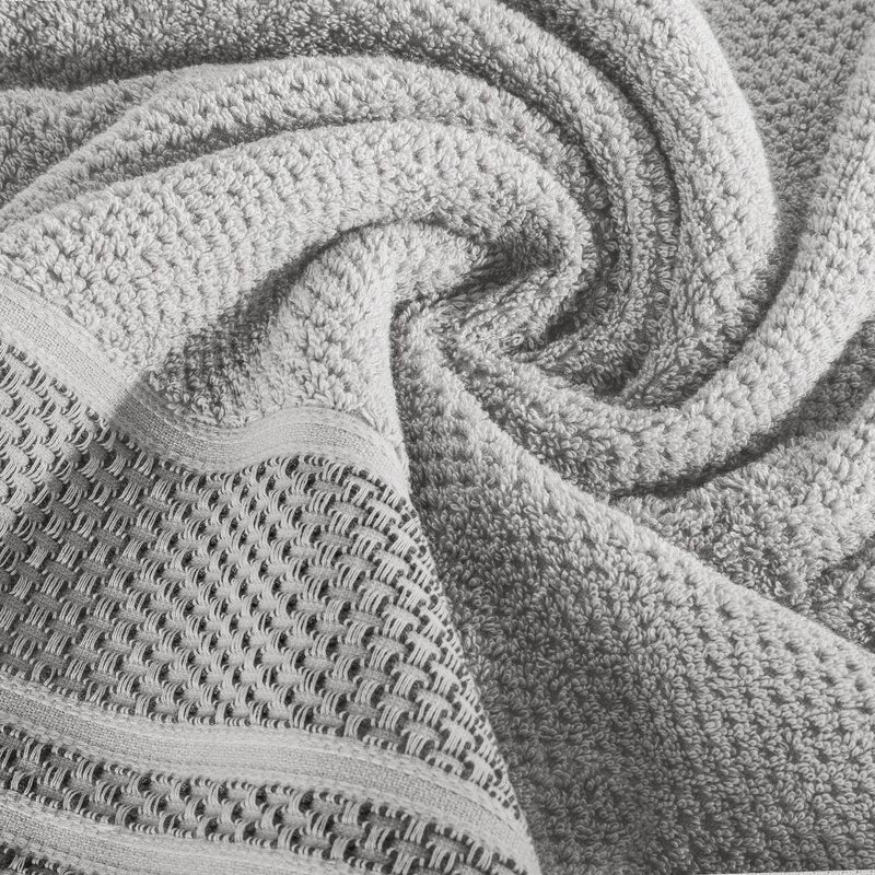 Ręcznik kąpielowy Suzana srebrny 70 x 140 cm – miękki i chłonny