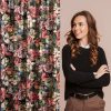 Zasłona gotowa Peonia bordowa 140 x 270 cm – wprowadza przytulność