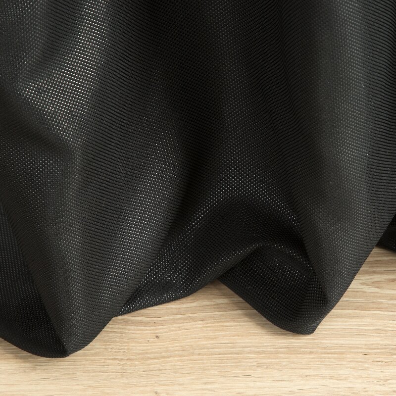 Zasłona gotowa Aggie czarna 140 X 270 CM – miękka i elegancka