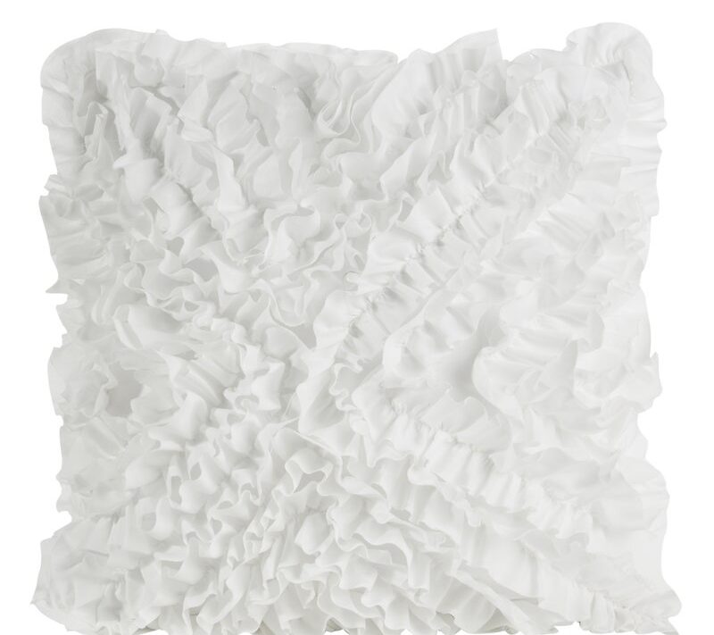 Poszewka microfibra biała 45 x 45 cm – łatwa w czyszczeniu