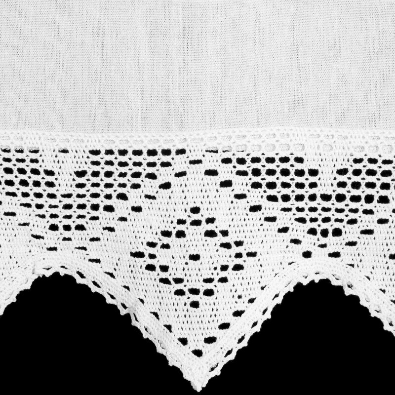 Firana gotowa Isaac biały 150 x 30 cm – rozświetla wnętrze