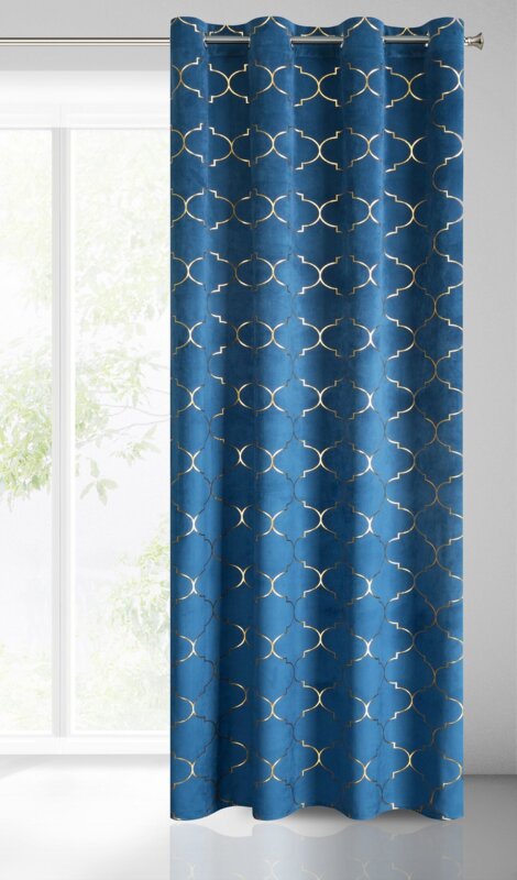 ZASŁONA GOTOWA GISEL 140 X 250 CM GRANATOWY