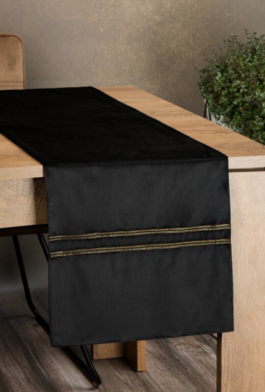 OBRUS GLEN 4 35 X 220 CM CZARNY