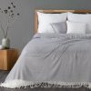 Koc akrylowy 3 stalowy 130 X 170 CM – miękki i stylowy